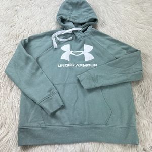 Under Armour Women's Green Speckled Hoodie Sweatshirt